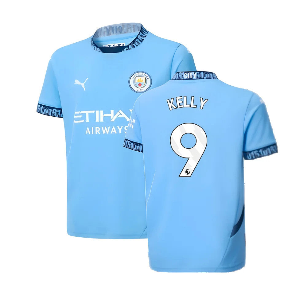 2024-2025 Man City Home Shirt (Kids) (Kelly 9)_0