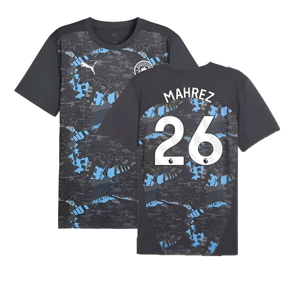 2024-2025 Man City Prematch SS Jersey (Strong Gray) (Mahrez 26)_0