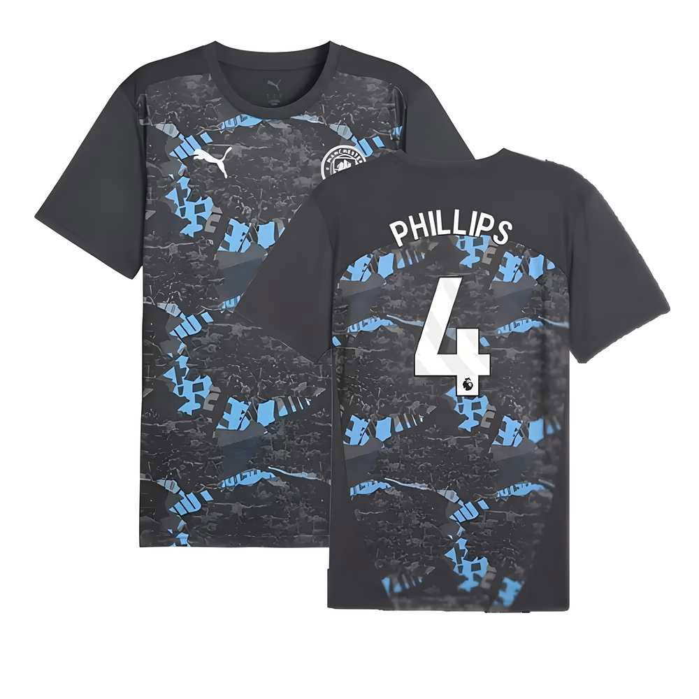 2024-2025 Man City Prematch SS Jersey (Strong Gray) (Phillips 4)_0