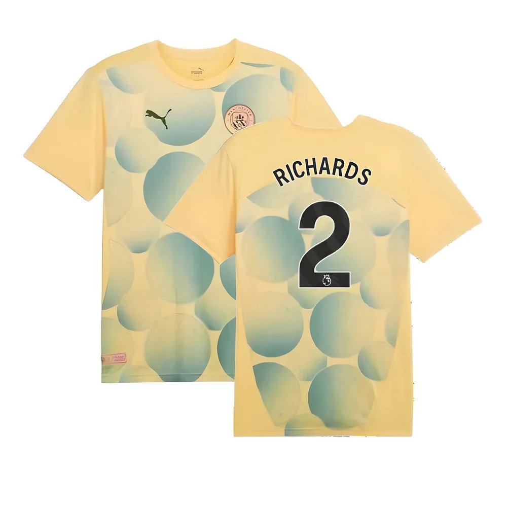 2024-2025 Man City Prematch SS Shirt (Flaxen) (Richards 2)_0