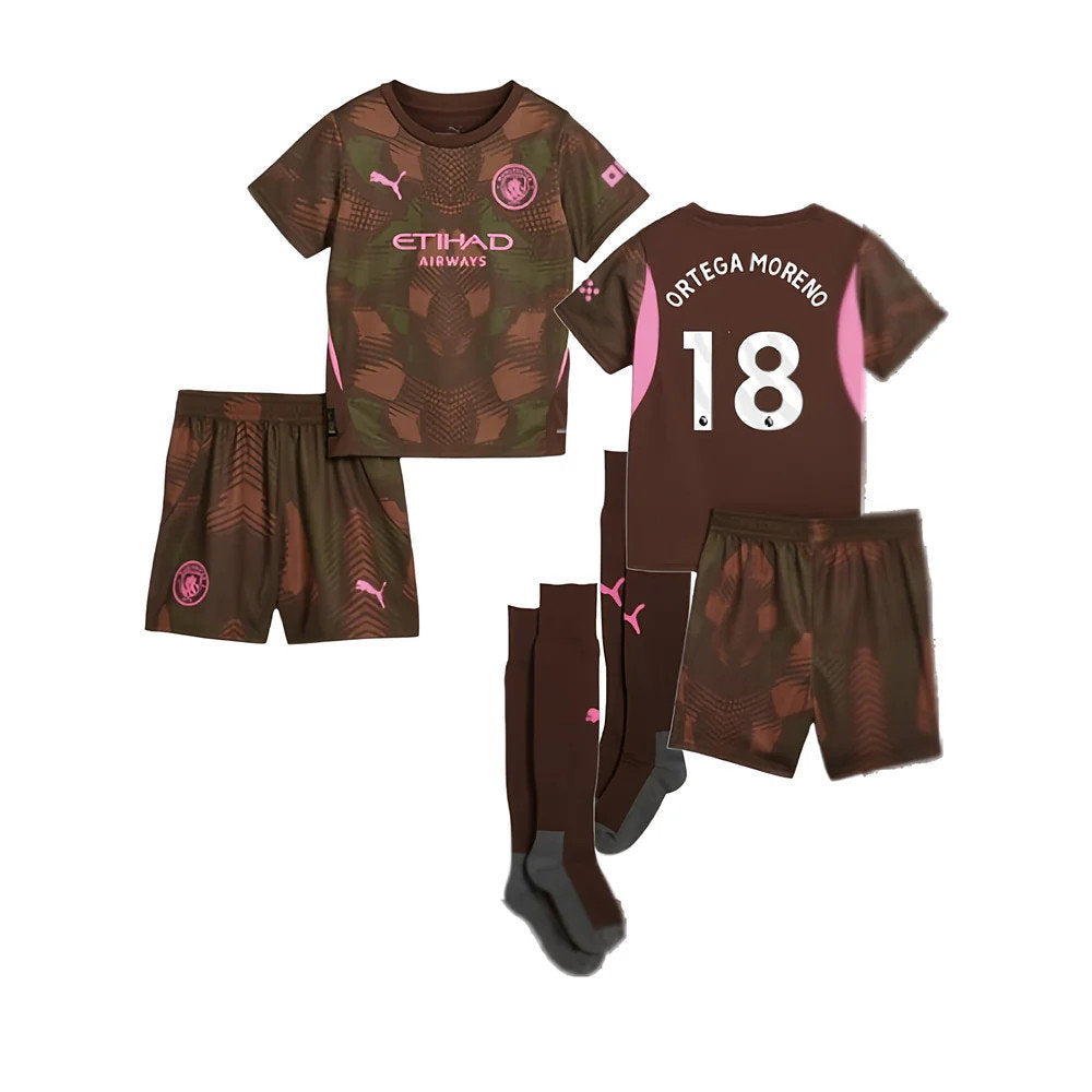 2024-2025 Man City Third Goalkeeper Mini Kit (Ortega Moreno 18)_0
