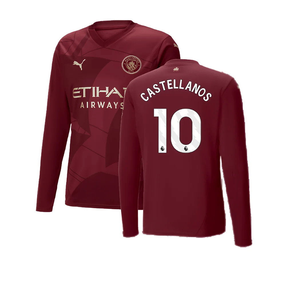 2024-2025 Man City Third Long Sleeve Shirt (Castellanos 10)_0
