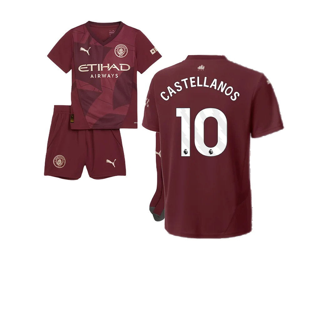 2024-2025 Man City Third Mini Kit (Castellanos 10)_0