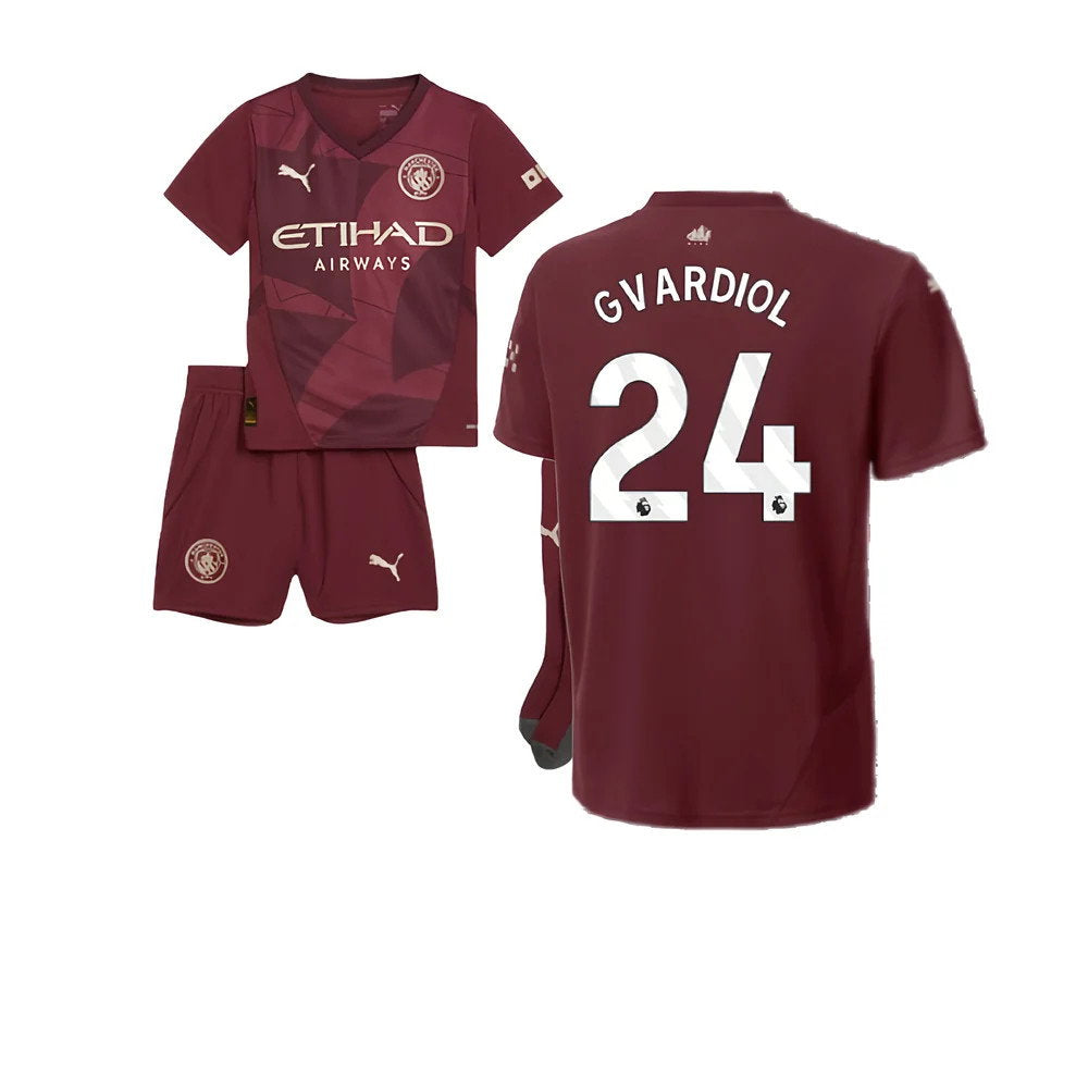2024-2025 Man City Third Mini Kit (Gvardiol 24)_0