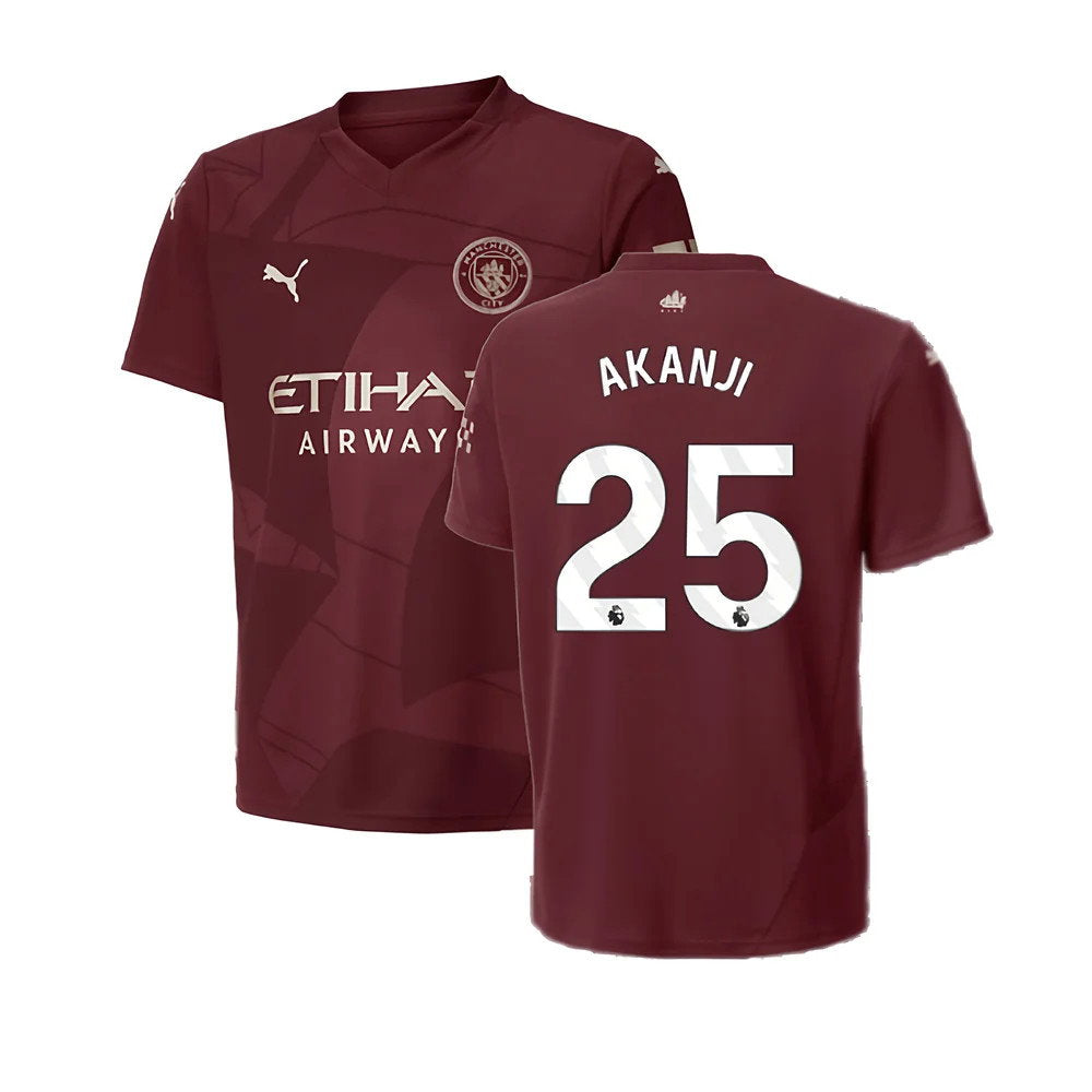 2024-2025 Man City Third Shirt (Kids) (Akanji 25)_0