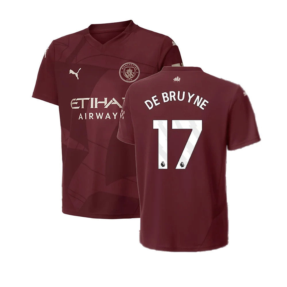 2024-2025 Man City Third Shirt (Kids) (De Bruyne 17)_0