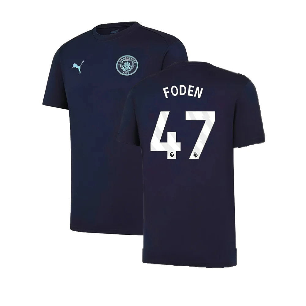 2024-2025 Man City Training Shirt (Inky Blue) - Kids (Foden 47)_0