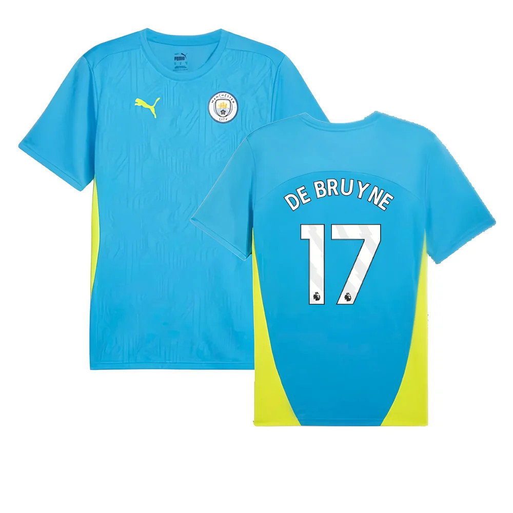 2024-2025 Man City Training Shirt (Magic Blue) (De Bruyne 17)_0