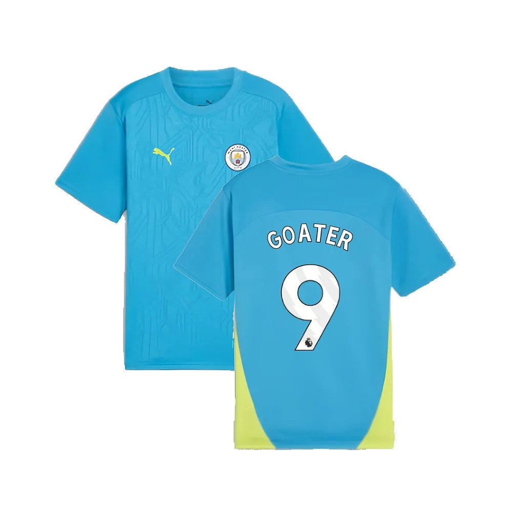 2024-2025 Man City Training Shirt (Magic Blue) - Kids (Goater 9)_0