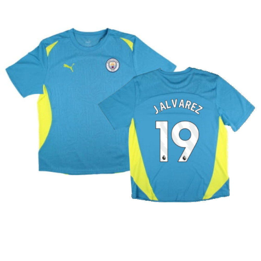 2024-2025 Man City Training Shirt Pro (Blue) (J.Alvarez 19)_0
