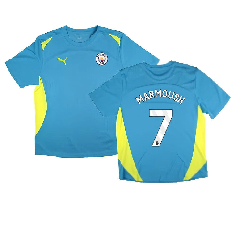 2024-2025 Man City Training Shirt Pro (Blue) (Marmoush 7)_0