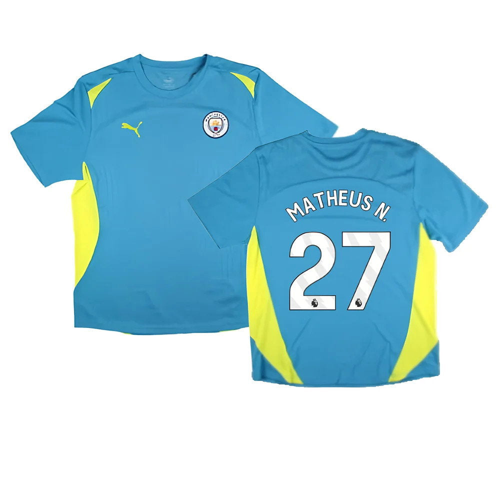 2024-2025 Man City Training Shirt Pro (Blue) (Matheus N. 27)_0