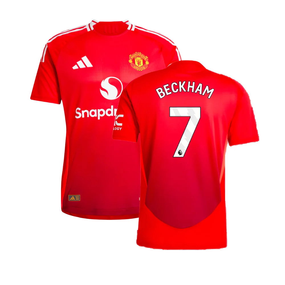 2024-2025 Man Utd Authentic Home Shirt (Beckham 7)_0