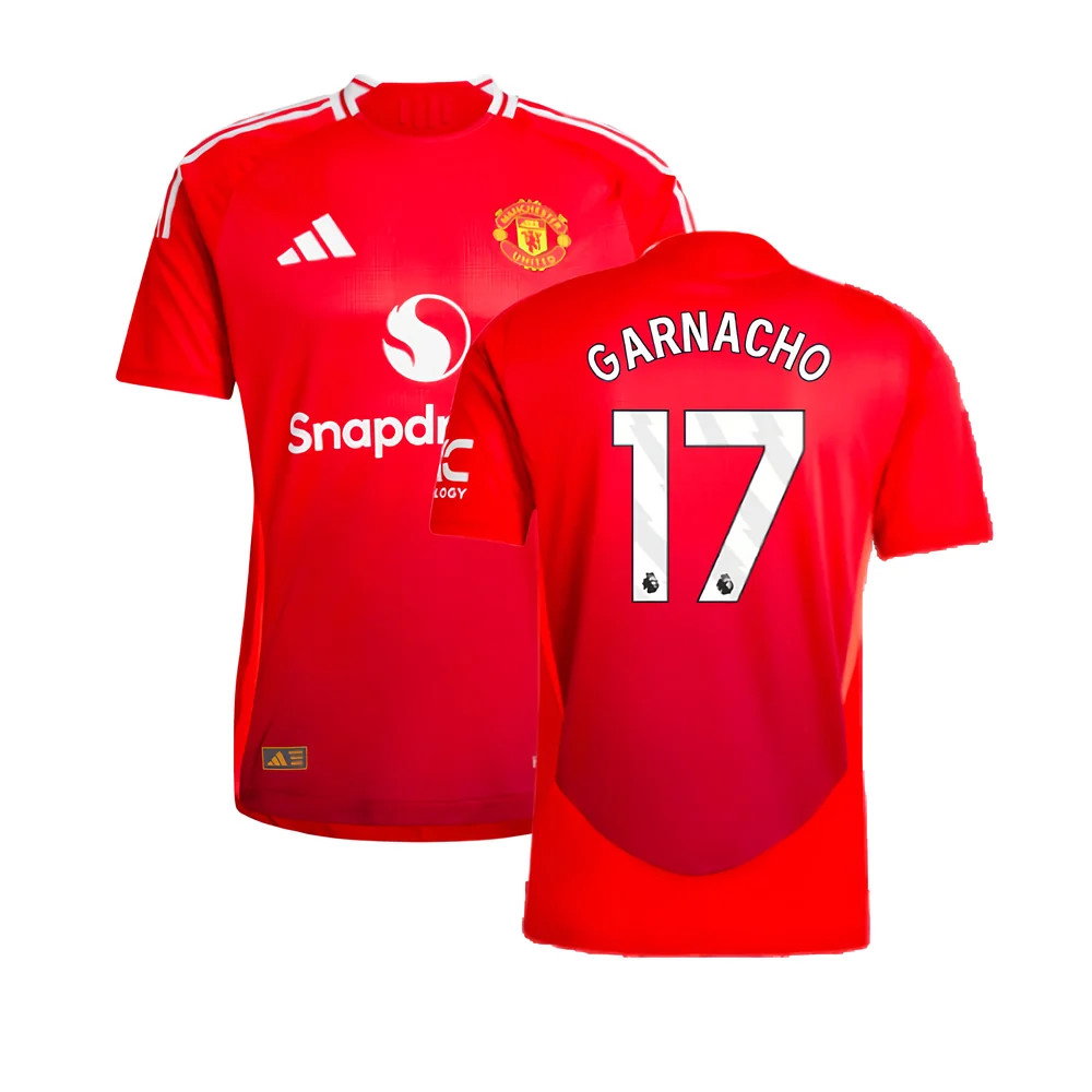 2024-2025 Man Utd Authentic Home Shirt (Garnacho 17)_0