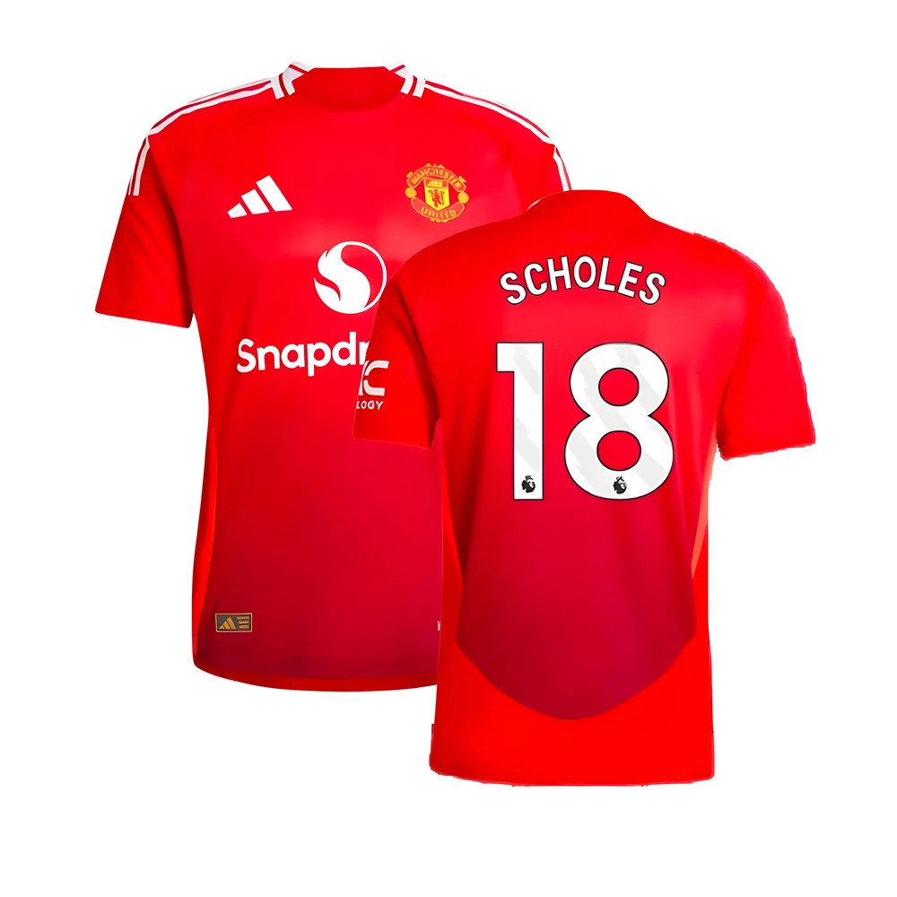 2024-2025 Man Utd Authentic Home Shirt (Scholes 18)_0