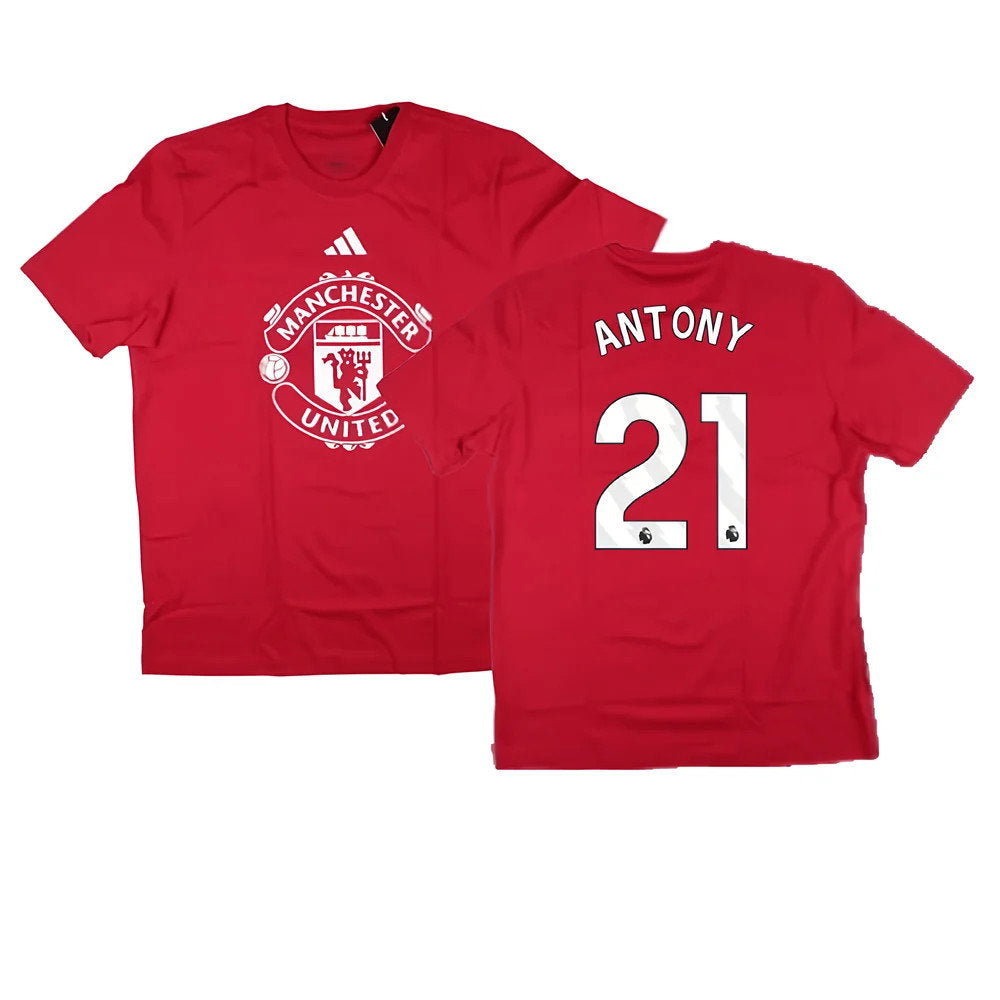 2024-2025 Man Utd DNA Graphic Tee (Red) (Antony 21)_0