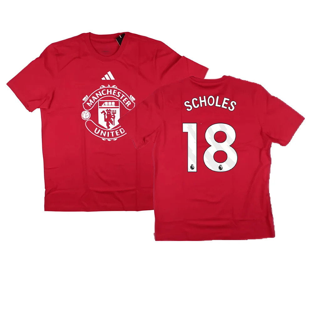 2024-2025 Man Utd DNA Graphic Tee (Red) (Scholes 18)_0