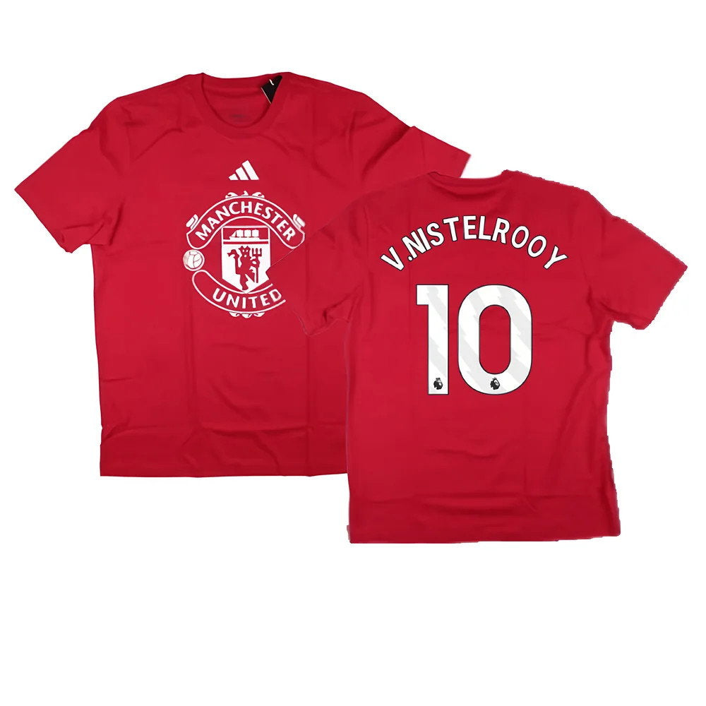 2024-2025 Man Utd DNA Graphic Tee (Red) (V.Nistelrooy 10)_0