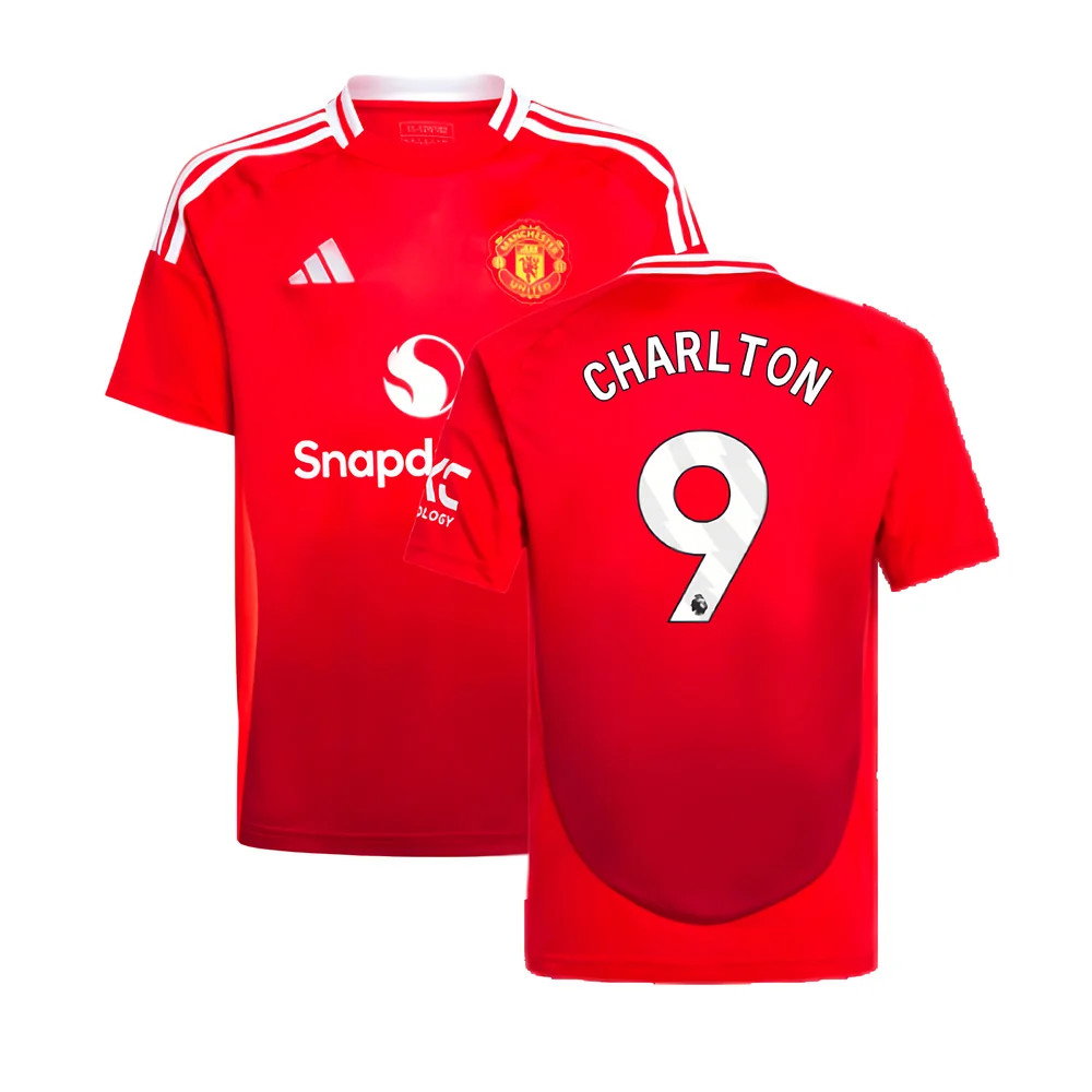 2024-2025 Man Utd Home Shirt (Kids) (Charlton 9)_0