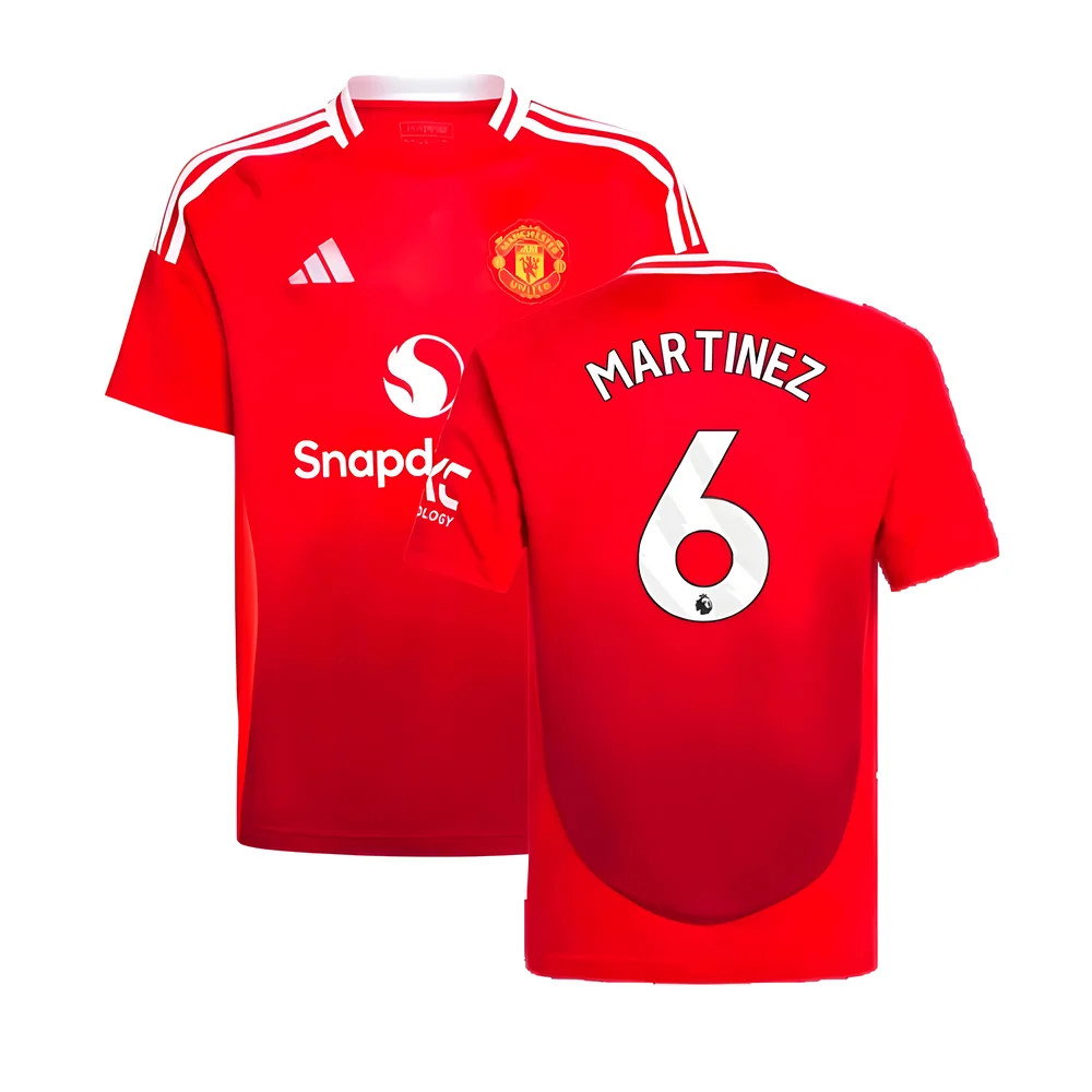 2024-2025 Man Utd Home Shirt (Kids) (Martinez 6)_0