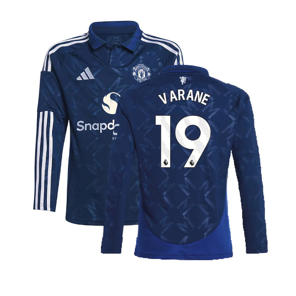 2024-2025 Man Utd Long Sleeve Away Shirt (Kids) (Varane 19)_0