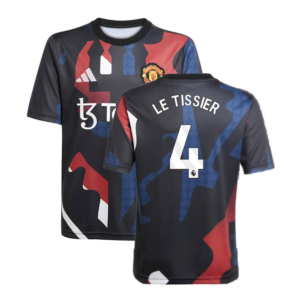 2024-2025 Man Utd Pre-Match Jersey (Black) - Kids (Le Tissier 4)_0