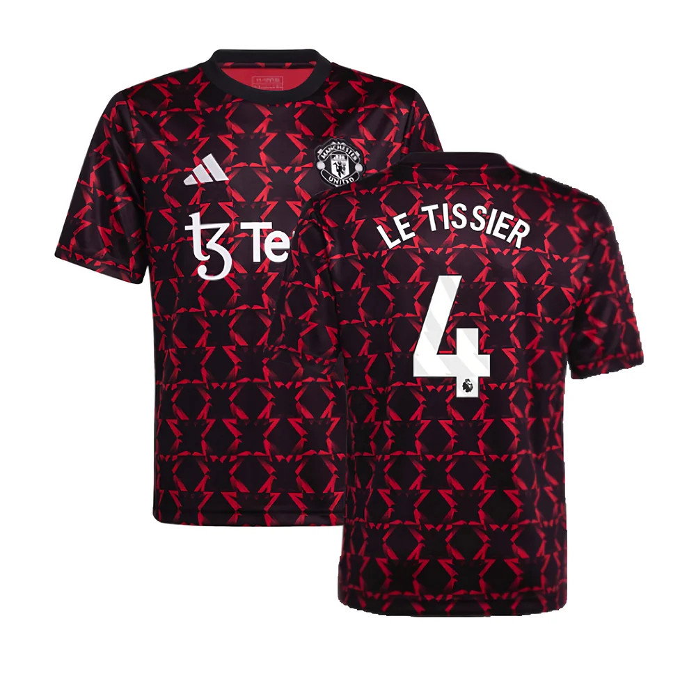 2024-2025 Man Utd Pre-Match Shirt (Black) - Kids (Le Tissier 4)_0
