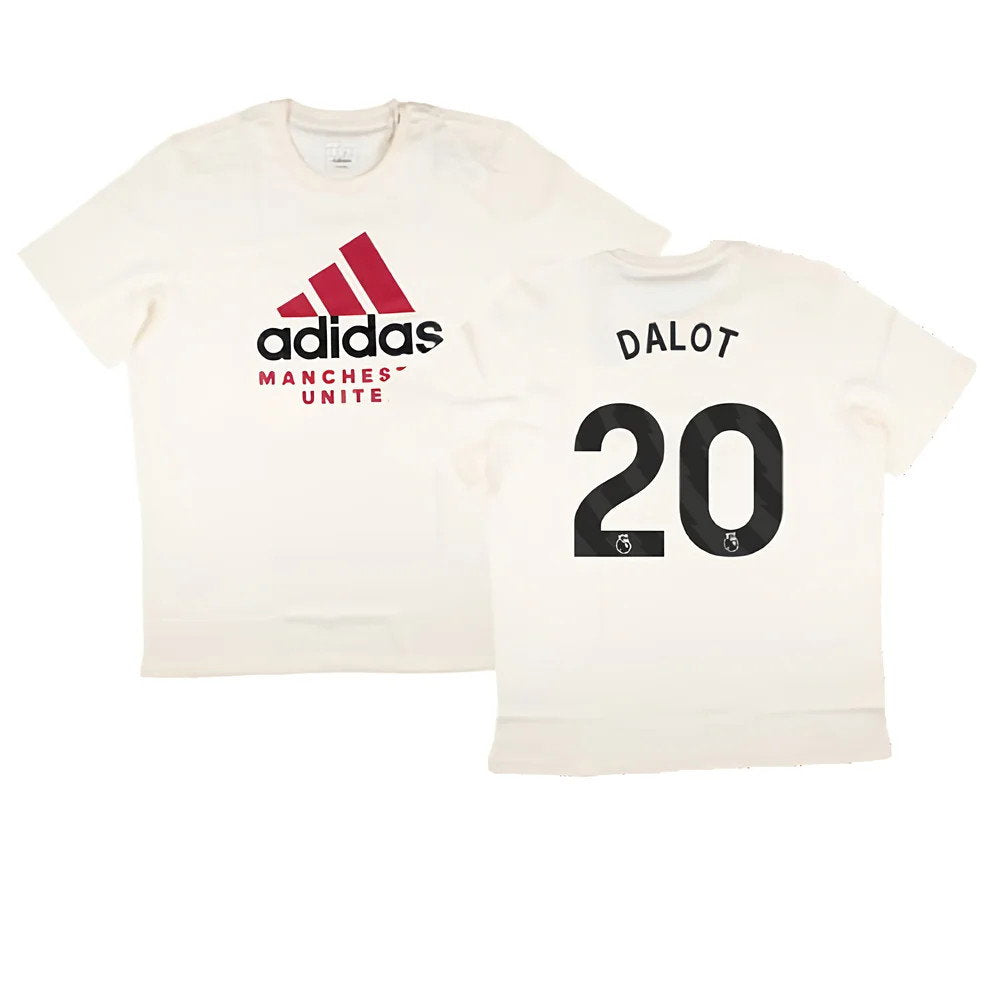 2024-2025 Man Utd SZN Graphic Tee (Cream White) (Dalot 20)_0