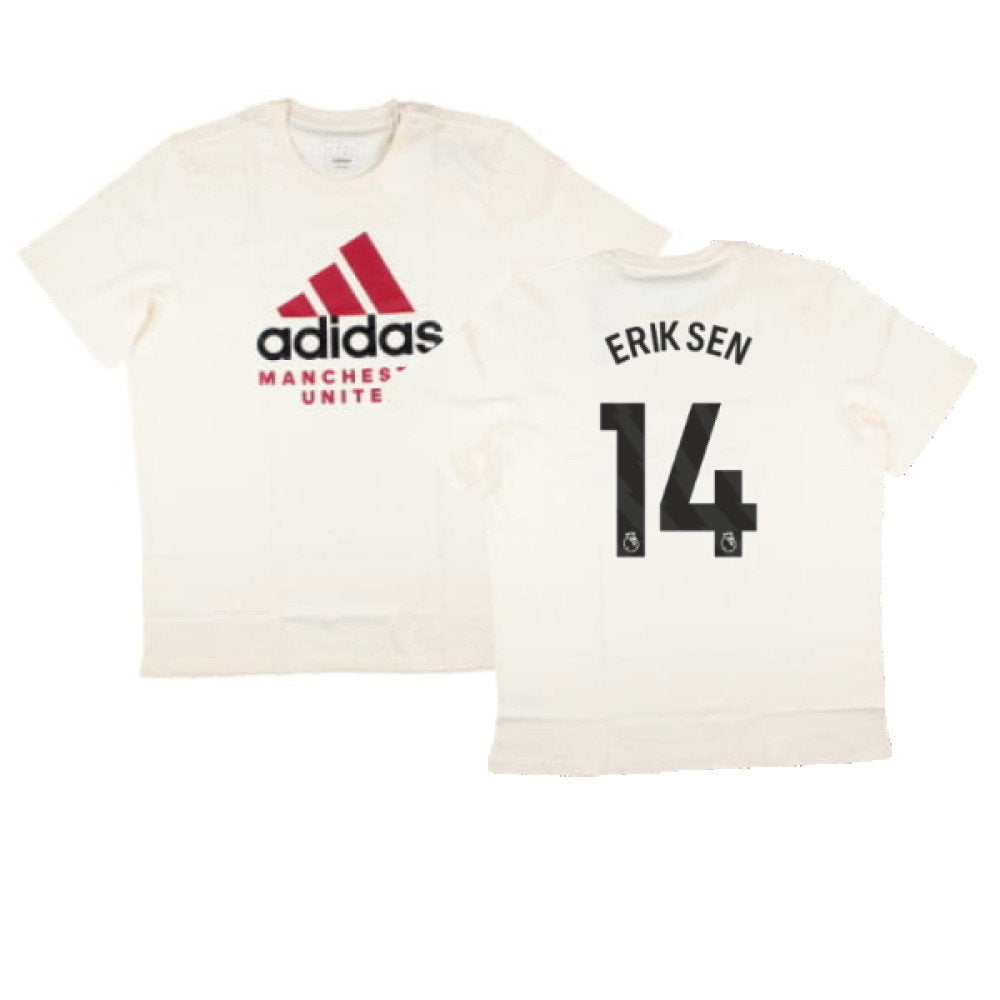 2024-2025 Man Utd SZN Graphic Tee (Cream White) (Eriksen 14)_0