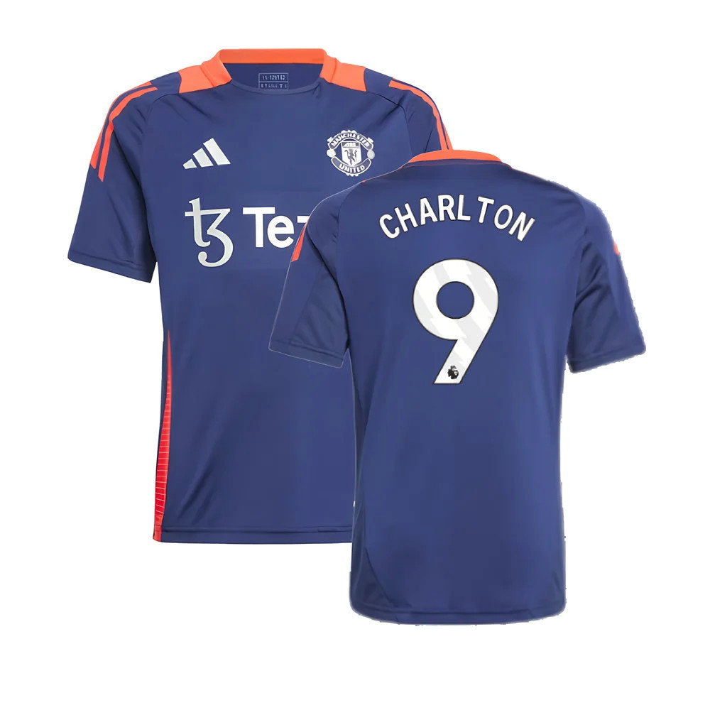 2024-2025 Man Utd Training Jersey (Night Indigo) - Kids (Charlton 9)_0