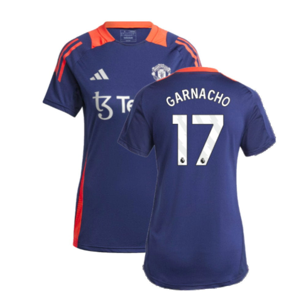 2024-2025 Man Utd Training Jersey (Night Indigo) - Womens (Garnacho 17)_0
