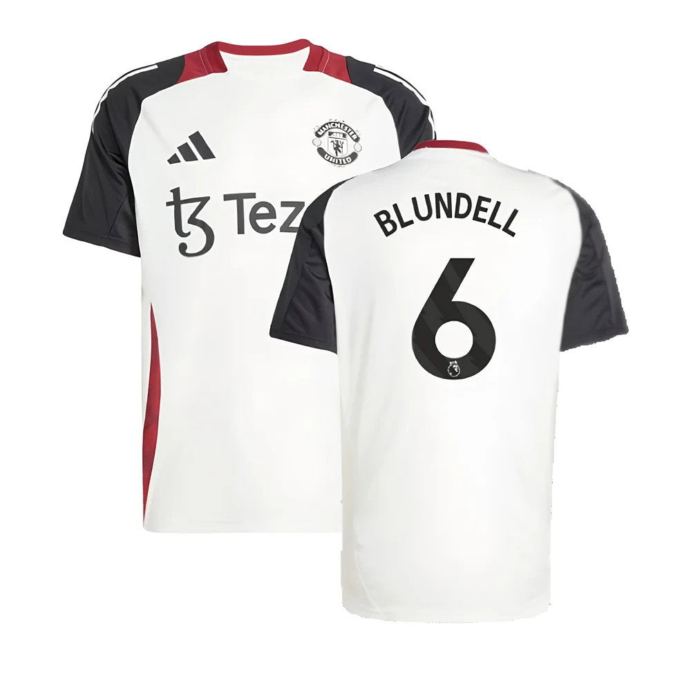 2024-2025 Man Utd Training Jersey (Off White) (Blundell 6)_0