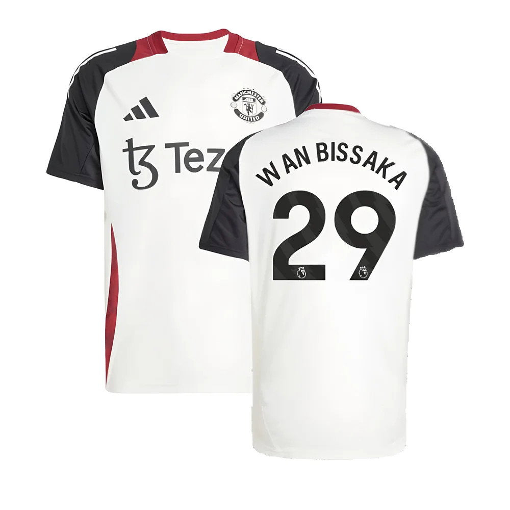 2024-2025 Man Utd Training Jersey (Off White) (Wan Bissaka 29)_0