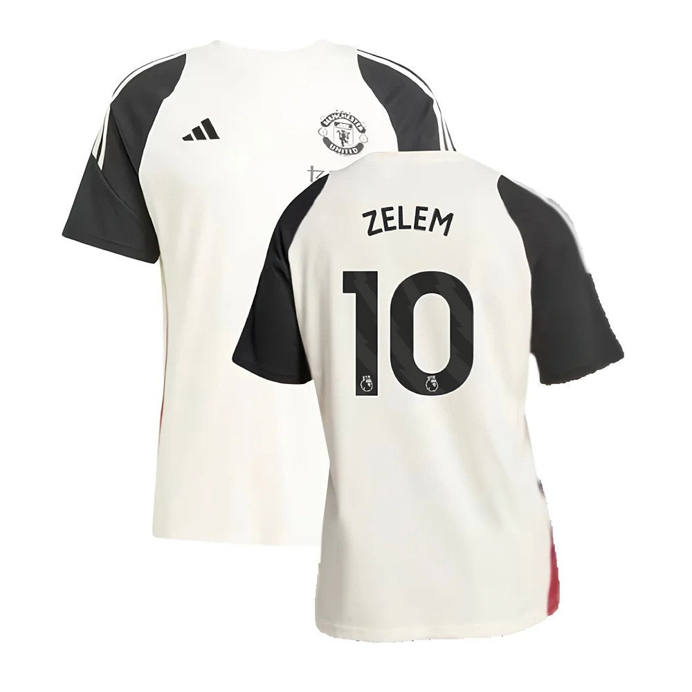 2024-2025 Man Utd Training Tee (Off White) (Zelem 10)_0