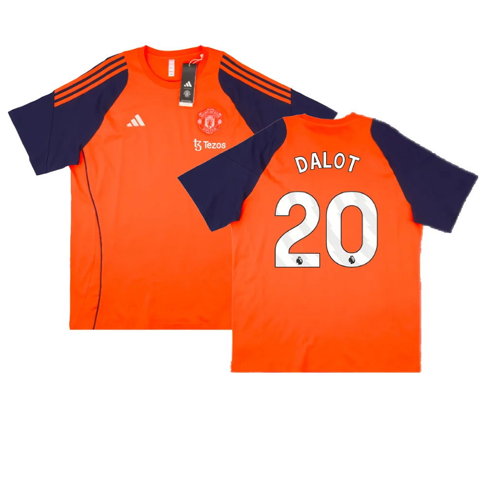 2024-2025 Man Utd Training Tee (Red) (Dalot 20)_0