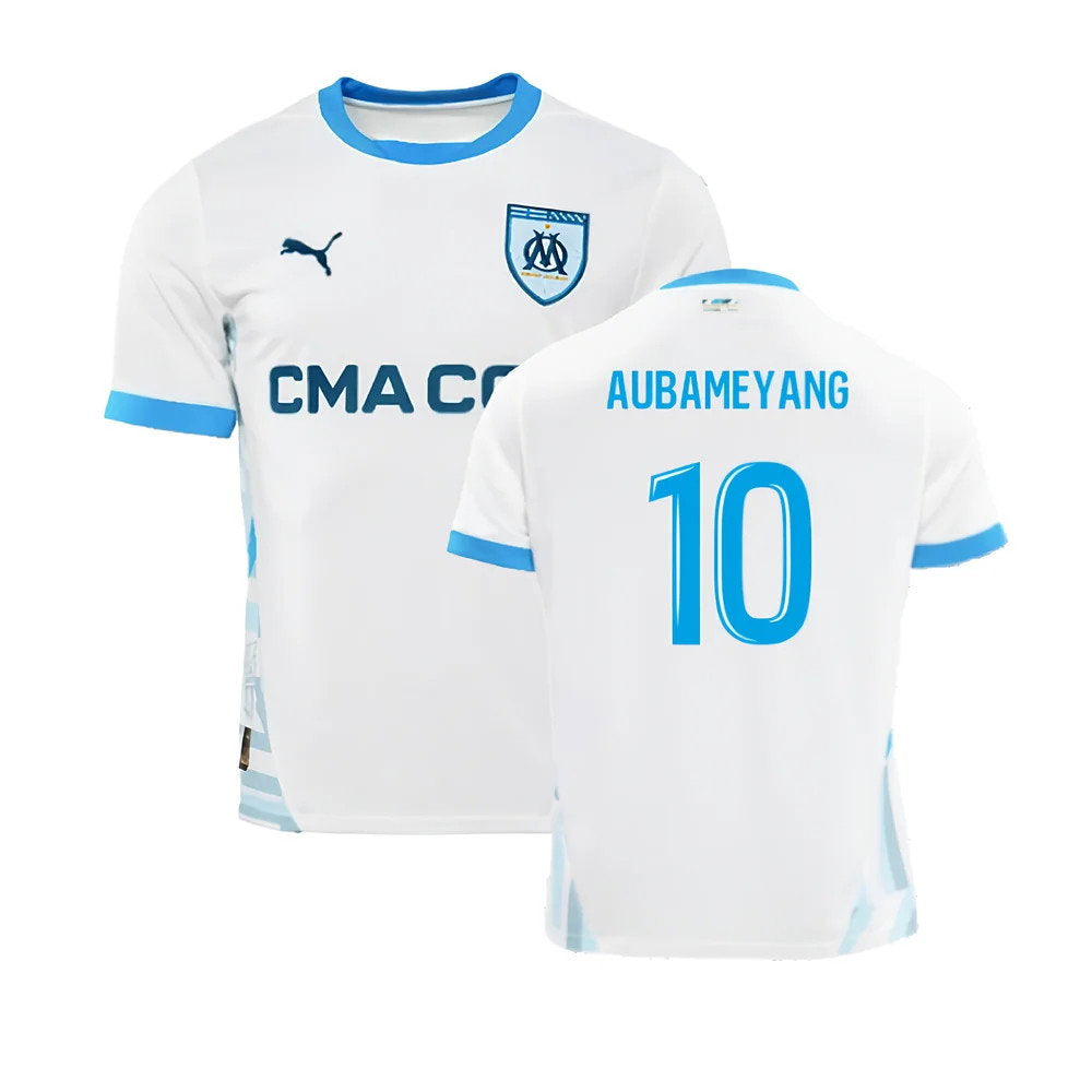 2024-2025 Marseille Home Shirt (Aubameyang 10)_0