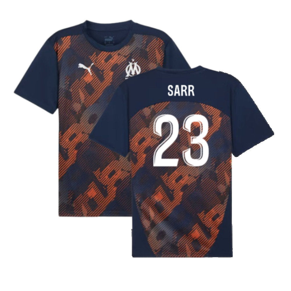 2024-2025 Marseille Pre-Match Shirt (Club Navy) (Sarr 23)_0
