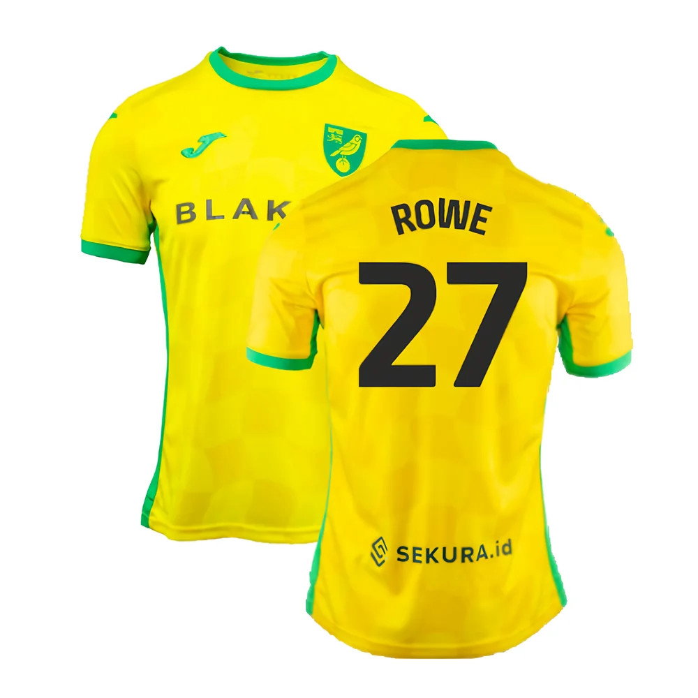 2024-2025 Norwich Home Shirt (Rowe 27)_0