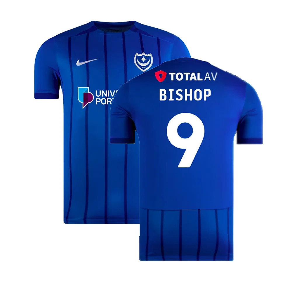 2024-2025 Portsmouth Home Shirt (Bishop 9)_0