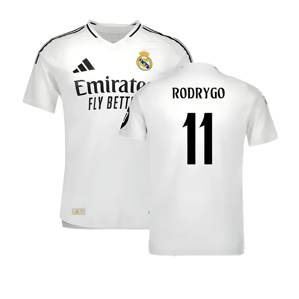 2024-2025 Real Madrid Authentic Home Shirt (Rodrygo 11)_0