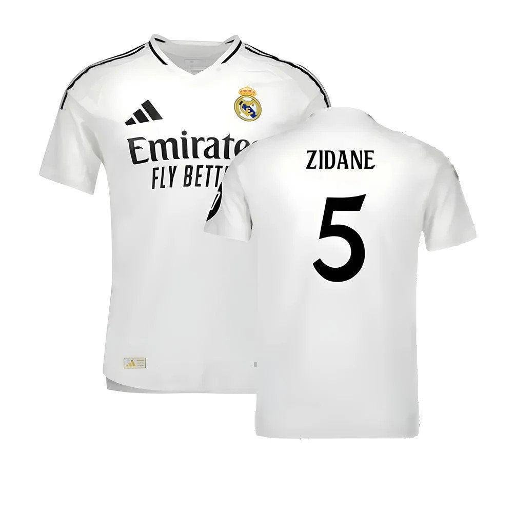 2024-2025 Real Madrid Authentic Home Shirt (Zidane 5)_0