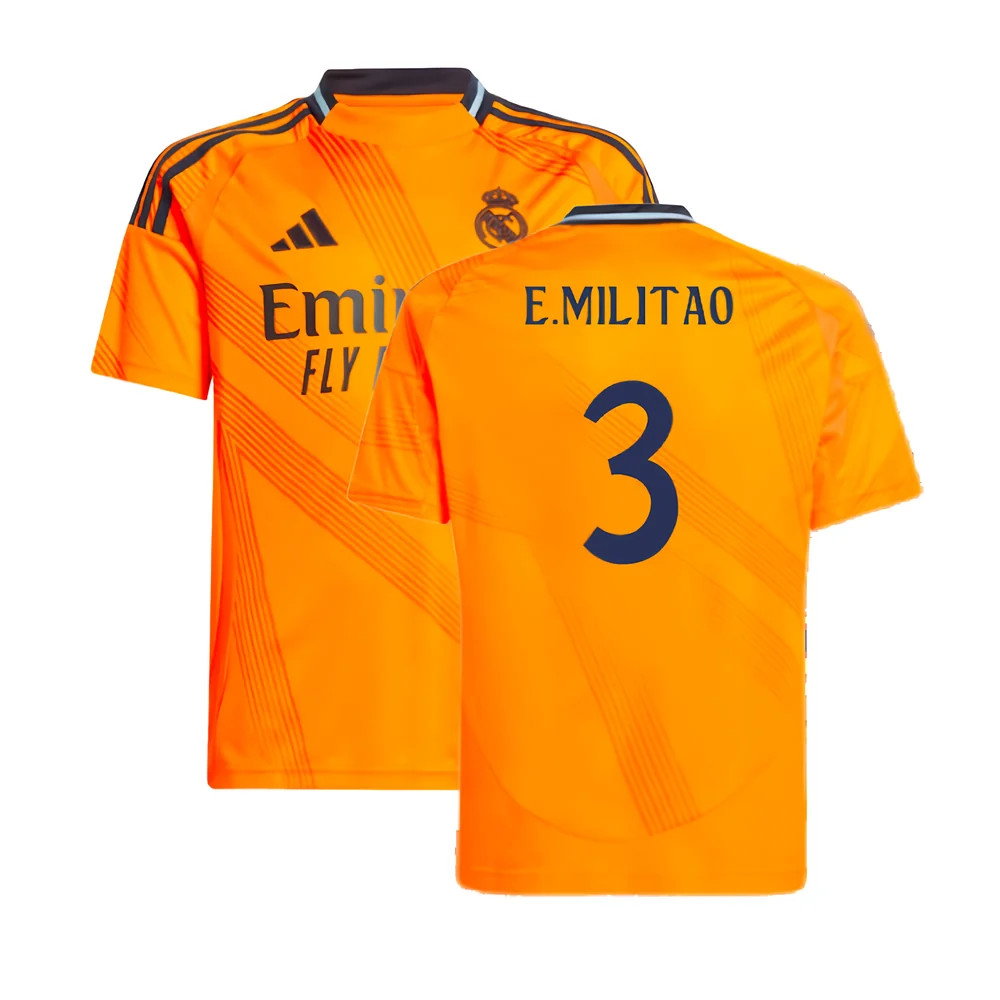 2024-2025 Real Madrid Away Shirt (Kids) (E.Militao 3)_0