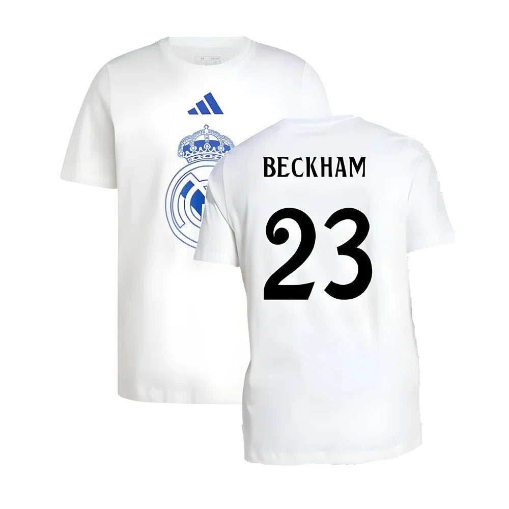 2024-2025 Real Madrid DNA Graphic Tee (White) (Beckham 23)_0