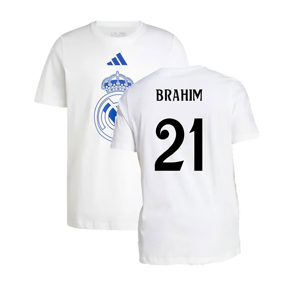 2024-2025 Real Madrid DNA Graphic Tee (White) (Brahim 21)_0