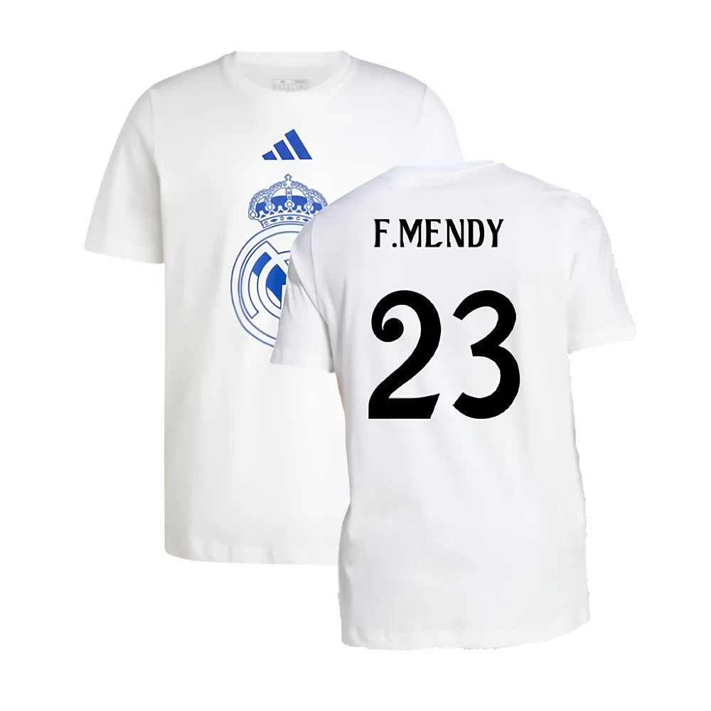 2024-2025 Real Madrid DNA Graphic Tee (White) (F.Mendy 23)_0