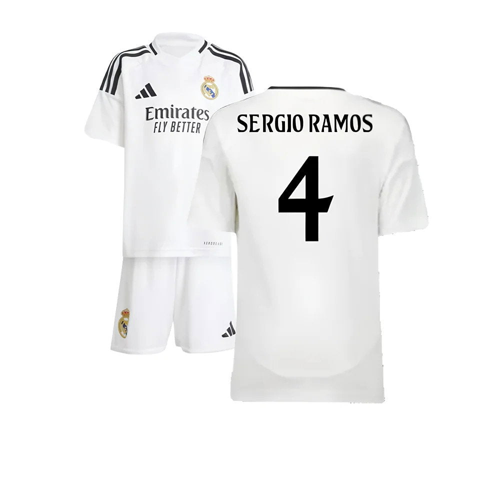 2024-2025 Real Madrid Home Mini Kit (Sergio Ramos 4)_0
