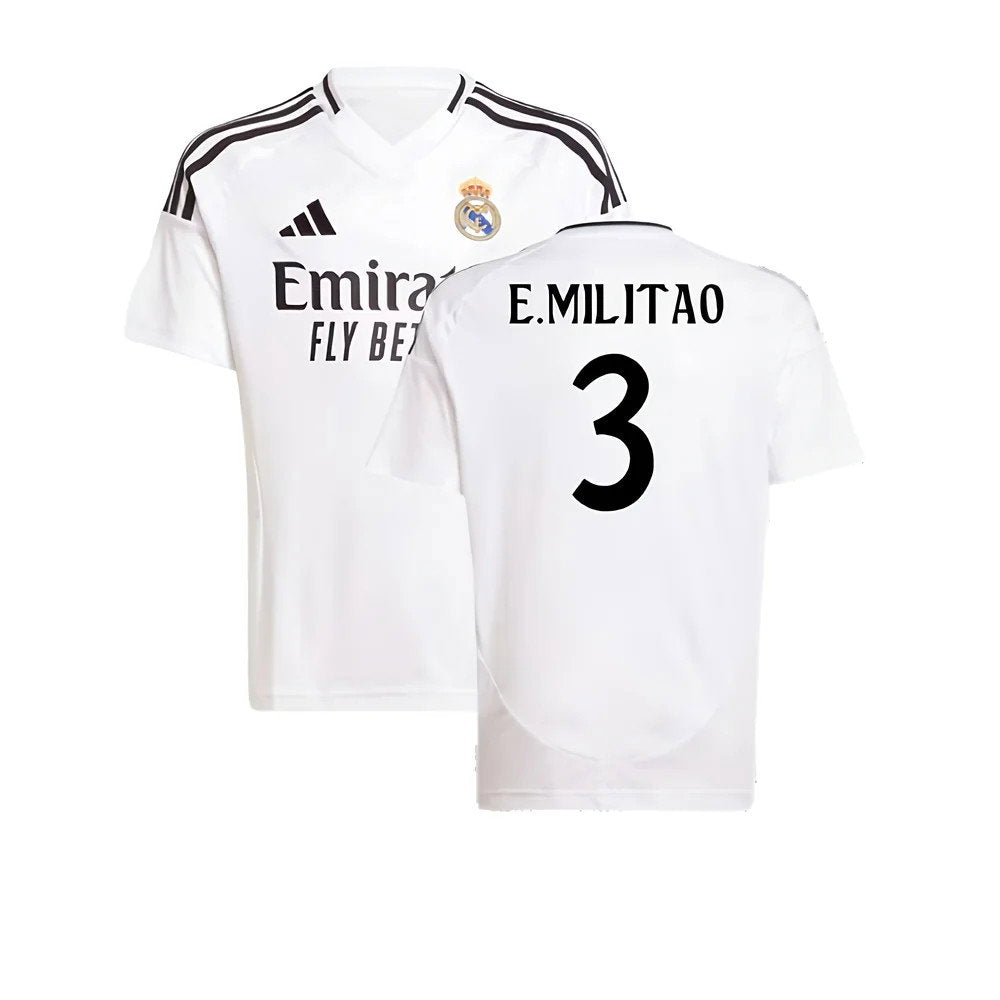 2024-2025 Real Madrid Home Shirt (Kids) (E.Militao 3)_0