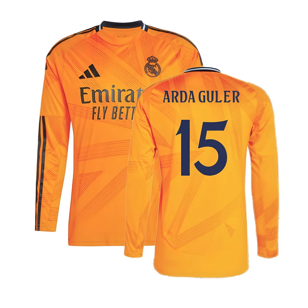 2024-2025 Real Madrid Long Sleeve Away Shirt (Arda Guler 15)_0