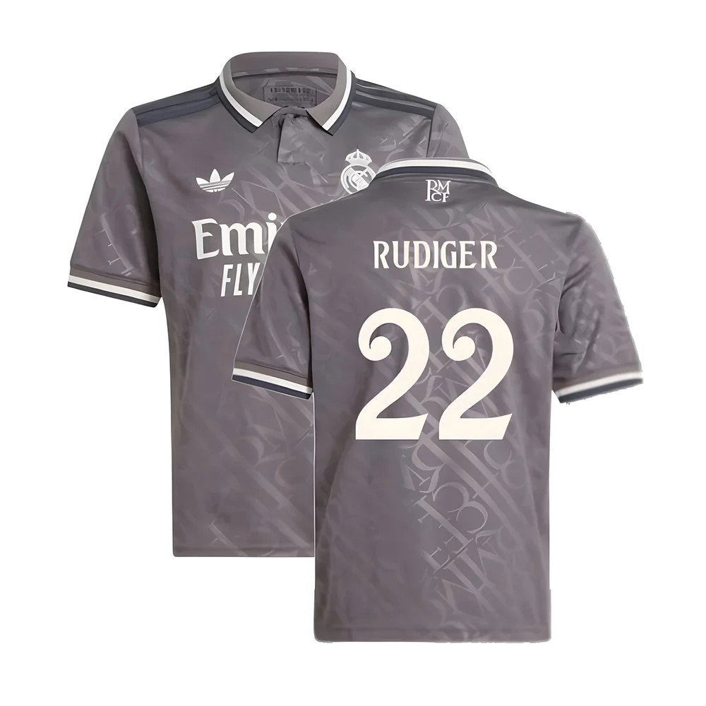 2024-2025 Real Madrid Third Shirt (Kids) (Rudiger 22)_0