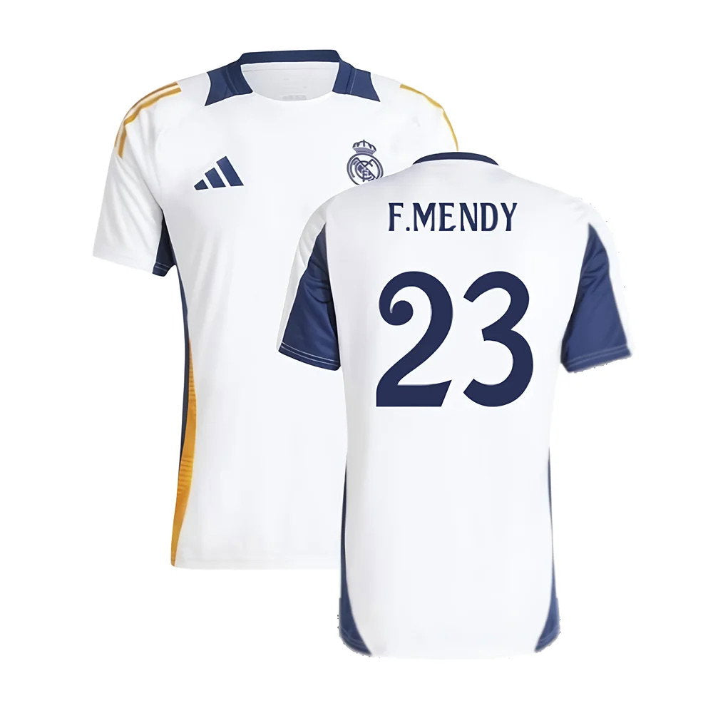 2024-2025 Real Madrid Training Tee (White) (F.Mendy 23)_0